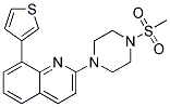 2-[4-(METHYLSULFONYL)PIPERAZIN-1-YL]-8-(3-THIENYL)QUINOLINE Struktur