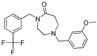 1-(3-METHOXYBENZYL)-4-[3-(TRIFLUOROMETHYL)BENZYL]-1,4-DIAZEPAN-5-ONE Struktur