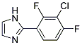 2-(3-CHLORO-2,4-DIFLUORO-PHENYL)-1H-IMIDAZOLE Struktur