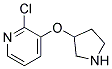 2-CHLORO-3-(3-PYRROLIDINYLOXY)PYRIDINE Struktur