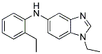 (1-ETHYL-1H-BENZOIMIDAZOL-5-YL)-(2-ETHYL-PHENYL)-AMINE Struktur