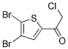 2-CHLORO-1-(4,5-DIBROMO-THIOPEN-2-YL)-ETHANONE Struktur