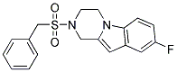 2-(BENZYLSULFONYL)-8-FLUORO-1,2,3,4-TETRAHYDROPYRAZINO[1,2-A]INDOLE 結(jié)構(gòu)式