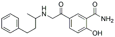 2-HYDROXY-5-[2-(1-METHYL-3-PHENYL-PROPYLAMINO)-ACETYL]-BENZAMIDE Struktur