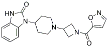 1-(1-[1-(ISOXAZOL-5-YLCARBONYL)AZETIDIN-3-YL]PIPERIDIN-4-YL)-1,3-DIHYDRO-2H-BENZIMIDAZOL-2-ONE Struktur