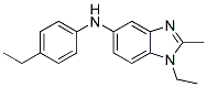 (1-ETHYL-2-METHYL-1H-BENZOIMIDAZOL-5-YL)-(4-ETHYL-PHENYL)-AMINE Struktur