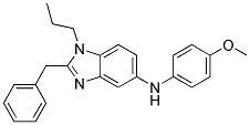 (2-BENZYL-1-PROPYL-1H-BENZOIMIDAZOL-5-YL)-(4-METHOXY-PHENYL)-AMINE Struktur