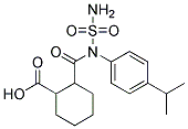 2-(4-ISOPROPYLSULFAMOYL-PHENYLCARBAMOYL)-CYCLOHEXANECARBOXYLIC ACID Struktur