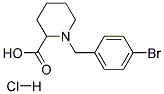 1-(4-BROMO-BENZYL)-PIPERIDINE-2-CARBOXYLIC ACID HYDROCHLORIDE Struktur