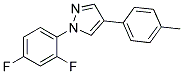 1-(2,4-DIFLUOROPHENYL)-4-(4-METHYLPHENYL)-1H-PYRAZOLE Struktur