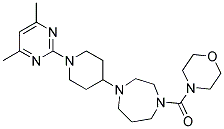 1-[1-(4,6-DIMETHYLPYRIMIDIN-2-YL)PIPERIDIN-4-YL]-4-(MORPHOLIN-4-YLCARBONYL)-1,4-DIAZEPANE Struktur