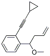 1-CYCLOPROPYLETHYNYL-2-(1-METHOXY-BUT-3-ENYL)-BENZENE Struktur