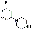 1-(5-FLUORO-2-METHYL-PHENYL)-PIPERAZINE Struktur