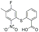 2-[(5-FLUORO-4-METHYL-2-NITROPHENYL)THIO]-BENZOIC ACID Struktur