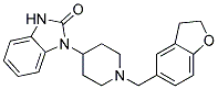 1-[1-(2,3-DIHYDRO-1-BENZOFURAN-5-YLMETHYL)PIPERIDIN-4-YL]-1,3-DIHYDRO-2H-BENZIMIDAZOL-2-ONE Struktur