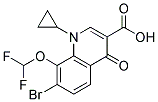 1-CYCLOPROPYL-7-BROMO-8-DIFLUOROMETHOXY-4-OXO-3-QUINOLINE CARBOXYLIC ACID Struktur