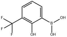 2-HYDROXY-3-(TRIFLUOROMETHYL)PHENYL BORONIC ACID Struktur