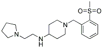 1-[2-(METHYLSULFONYL)BENZYL]-N-(2-PYRROLIDIN-1-YLETHYL)PIPERIDIN-4-AMINE Struktur