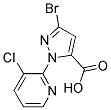 1-(3-CHLORO-2-PYRIDYL)-3-BROMO-5-PYRAZOLE CARBOXYLIC ACID Struktur