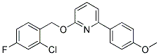 2-[(2-CHLORO-4-FLUOROBENZYL)OXY]-6-(4-METHOXYPHENYL)PYRIDINE Struktur