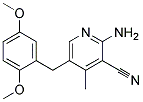 2-AMINO-3-CYANO-4-METHYL-5-(2,5-DIMETHOXYBENZYL)PYRIDINE Struktur