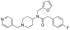 2-(4-FLUOROPHENYL)-N-(2-FURYLMETHYL)-N-[1-(PYRIDIN-4-YLMETHYL)PIPERIDIN-4-YL]ACETAMIDE Struktur