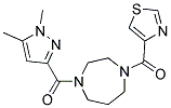 1-[(1,5-DIMETHYL-1H-PYRAZOL-3-YL)CARBONYL]-4-(1,3-THIAZOL-4-YLCARBONYL)-1,4-DIAZEPANE Struktur