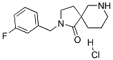 2-(3-FLUOROBENZYL)-2,7-DIAZASPIRO[4.5]DECAN-1-ONE HYDROCHLORIDE Struktur