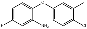 2-(4-CHLORO-3-METHYLPHENOXY)-5-FLUOROPHENYLAMINE Struktur