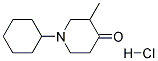 1-CYCLOHEXYL-3-METHYL-4-PIPERIDINONE HYDROCHLORIDE Struktur