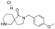 2-(4-METHOXYBENZYL)-2,7-DIAZASPIRO[4.5]DECAN-1-ONE HYDROCHLORIDE Struktur