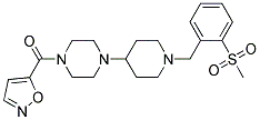 1-(ISOXAZOL-5-YLCARBONYL)-4-(1-[2-(METHYLSULFONYL)BENZYL]PIPERIDIN-4-YL)PIPERAZINE Struktur