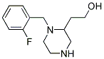 2-[1-(2-FLUORO-BENZYL)-PIPERAZIN-2-YL]-ETHANOL Struktur