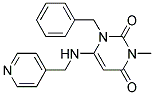 1-BENZYL-3-METHYL-6-[(PYRIDIN-4-YLMETHYL)AMINO]PYRIMIDINE-2,4(1H,3H)-DIONE Struktur