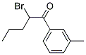 2-BROMO-1-M-TOLYL-PENTAN-1-ONE Struktur