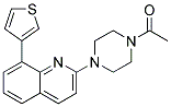 2-(4-ACETYLPIPERAZIN-1-YL)-8-(3-THIENYL)QUINOLINE Struktur