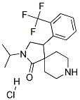 2-ISOPROPYL-4-(2-(TRIFLUOROMETHYL)PHENYL)-2,8-DIAZASPIRO[4.5]DECAN-1-ONE HYDROCHLORIDE Struktur