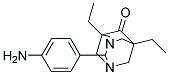 2-(4-AMINOPHENYL)-5,7-DIETHYL-1,3-DIAZATRICYCLO[3.3.1.1(3,7)]DECAN-6-ONE Struktur