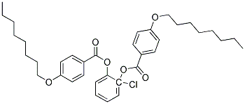 2-Chlorophenylene bis(4-octyloxybenzoate) Struktur