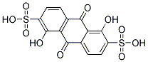 1,5-Dihydroxyanthraquinone-2,6-disulfonic acid Struktur