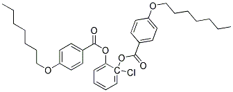 2-Chlorophenylene bis(4-heptyloxybenzoate) Struktur