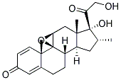 16alpha-methyl 9beta,11beta-epoxy 17alpha,21-dihydroxypregna 1,4-diene 3,20-dione Struktur