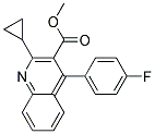 2-Cyclopropyl-4-(4-fluorophenyl)-quinoline-3-carboxylic acid methyl ester Struktur