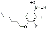 2,3-Difluoro-4-hexyloxybenzeneboronic acid Struktur