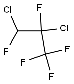 1,2-Dichloro-1,2,3,3,3-pentafluoropropane Struktur