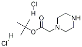 1-(tert-Butoxycarbonylmethyl)piperazine dihydrochloride Struktur