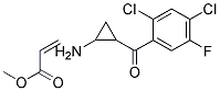 2-(2,4-Dichloro-5-Fluorobenzoyl)-3-Cyclopeopylamine-Acrylic Methylester Struktur