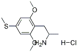 1-(2,6-DIMETHOXY-4-METHYLTHIOPHENYL)-2-AMINOPROPANE HYDROCHLORIDE Struktur