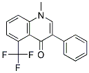 1-METHYL-3-PHENYL-5-TRIFLUOROMEHTYL-1H-QUINOLIN-4-ONE Struktur