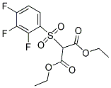 2-(2,3,4-TRIFLUORO-BENZENESULFONYL)-MALONIC ACID DIETHYL ESTER Struktur